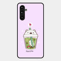 Cartoon Matcha Tea We Bare Bears Glossy Metal Case Cover For Samsung Galaxy F54 5G