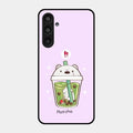Cartoon Matcha Tea We Bare Bears Glossy Metal Case Cover For Samsung Galaxy M35 5G
