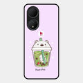Cartoon Matcha Tea We Bare Bears Glossy Metal Case Cover For Vivo Y100A 5G