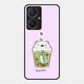 Cartoon Matcha Tea We Bare Bears Glossy Metal Case Cover For Vivo Y27