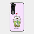 Cartoon Matcha Tea We Bare Bears Glossy Metal Case Cover For Vivo Y300 5G