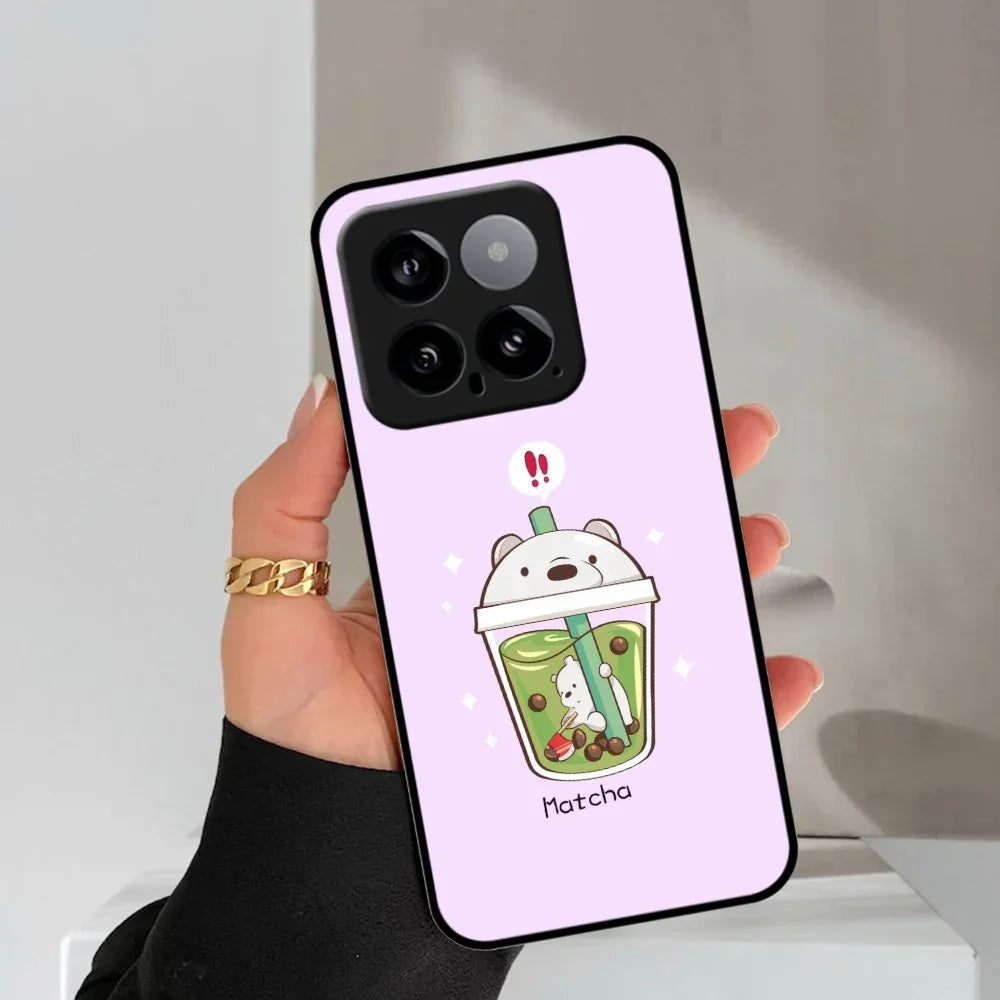 Cartoon Matcha Tea We Bare Bears Glossy Metal Case Cover For Redmi - ShopOnCliQ