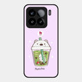 Cartoon Matcha Tea We Bare Bears Glossy Metal Case Cover For Xiaomi 15 5G