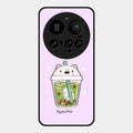 Cartoon Matcha Tea We Bare Bears Glossy Metal Case Cover For Xiaomi 15 Ultra 5G