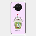 Cartoon Matcha Tea We Bare Bears Glossy Metal Case Cover For Xiaomi Mi 10I 5G