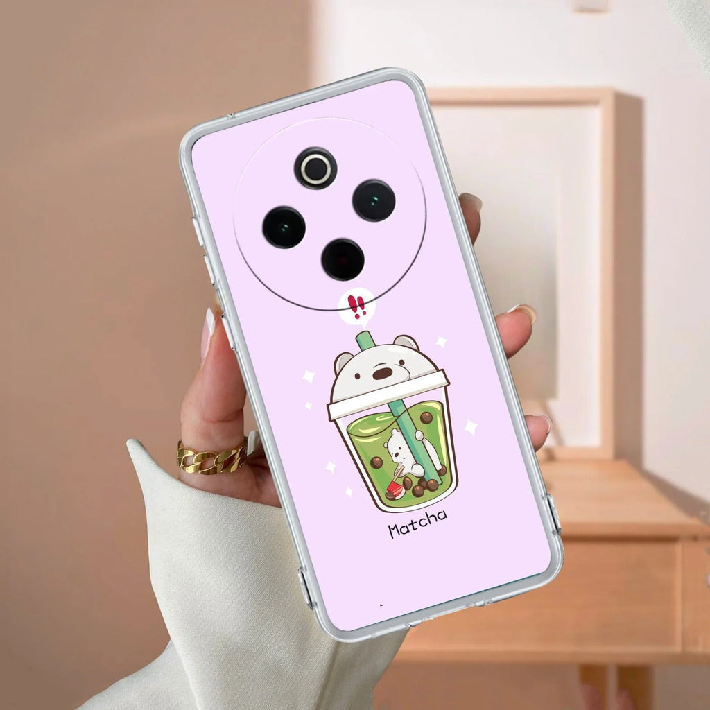 Cartoon Matcha Tea We Bare Bears Silicon Case For iQOO Z10 5G