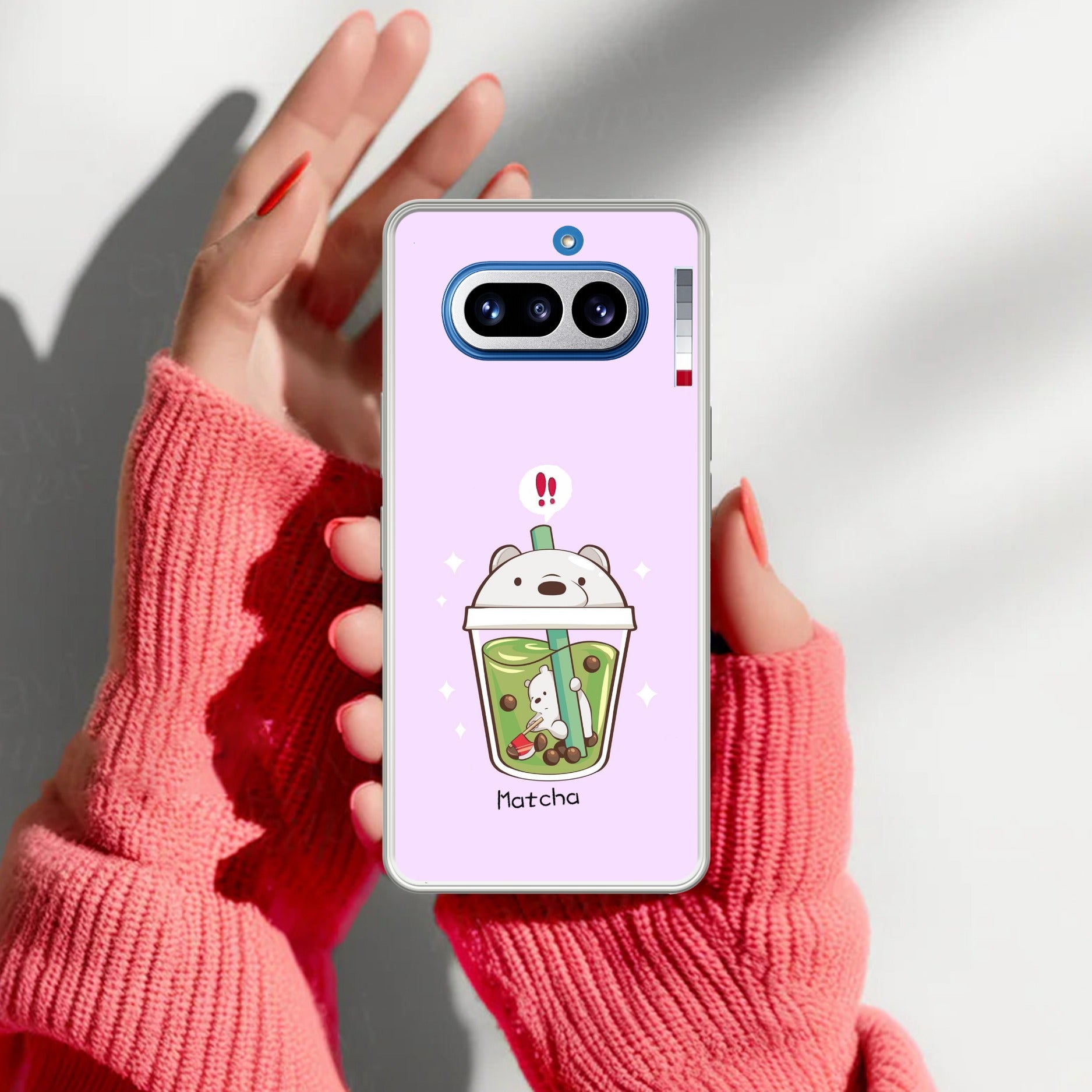 Cartoon Matcha Tea We Bare Bears Anti Yellow Case For Nothing Phone 4A 5G