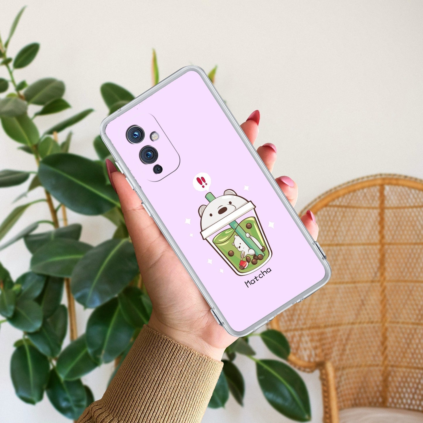 Cartoon Matcha Tea We Bare Bears Silicon Case For OnePlus