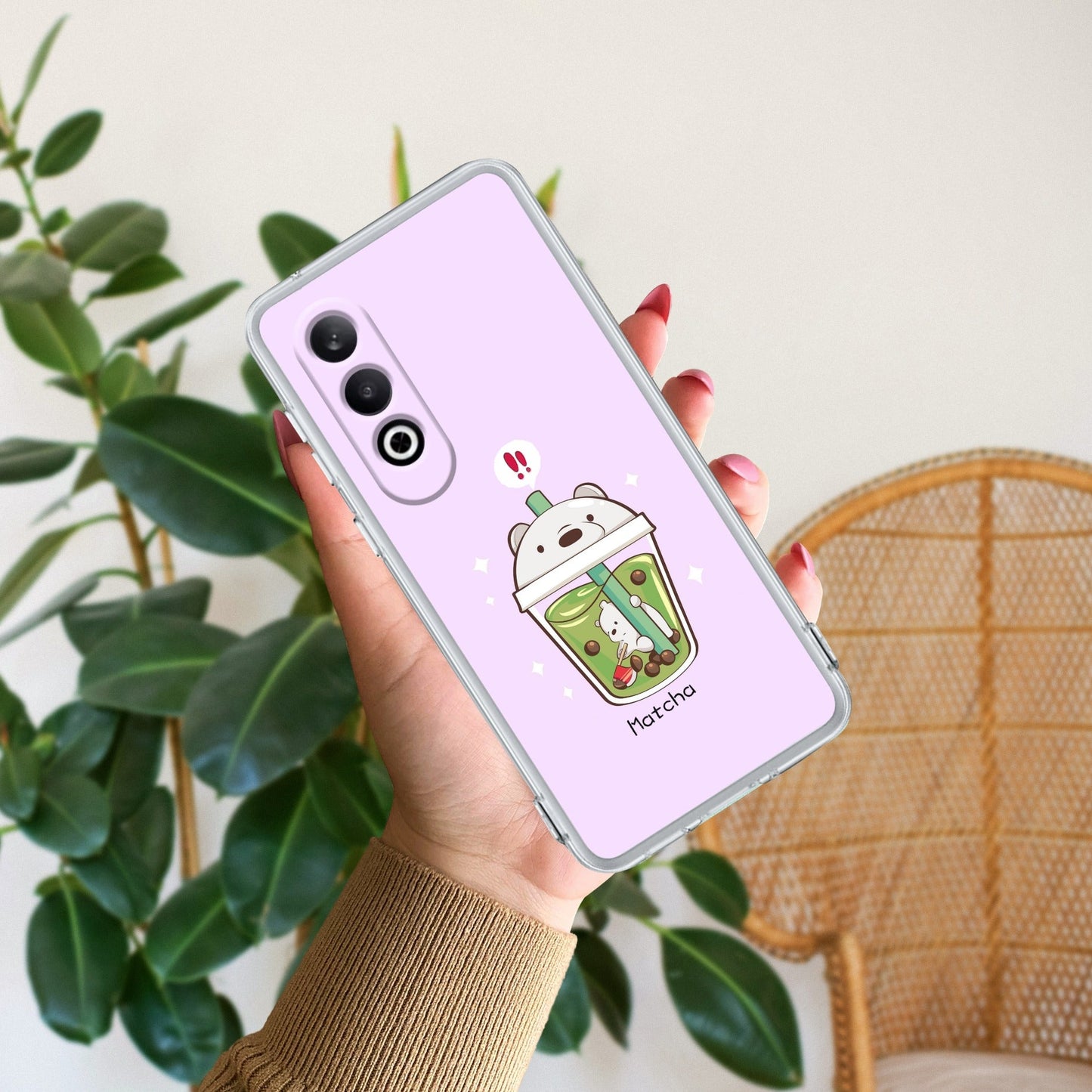 Cartoon Matcha Tea We Bare Bears Silicon Case For OnePlus