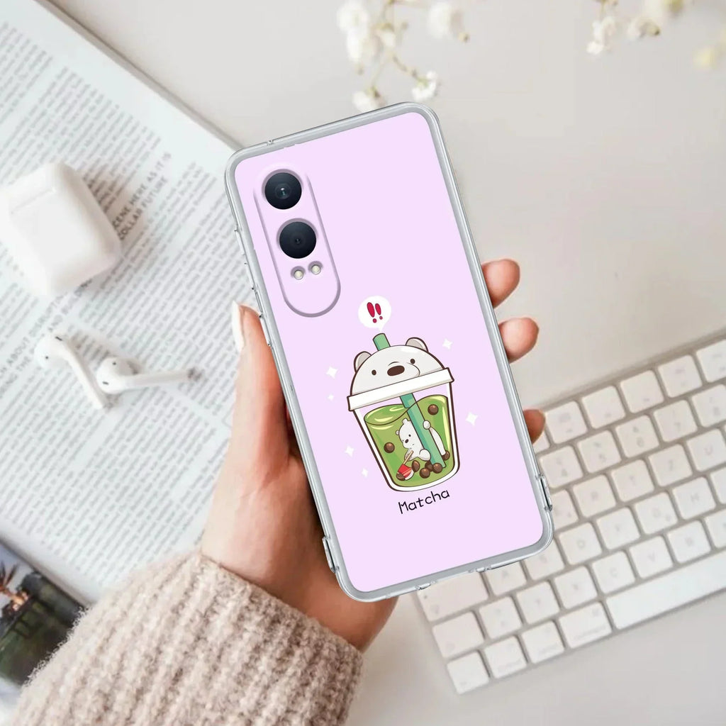 Cartoon Matcha Tea We Bare Bears Silicon Case For OnePlus - ShopOnCliQ