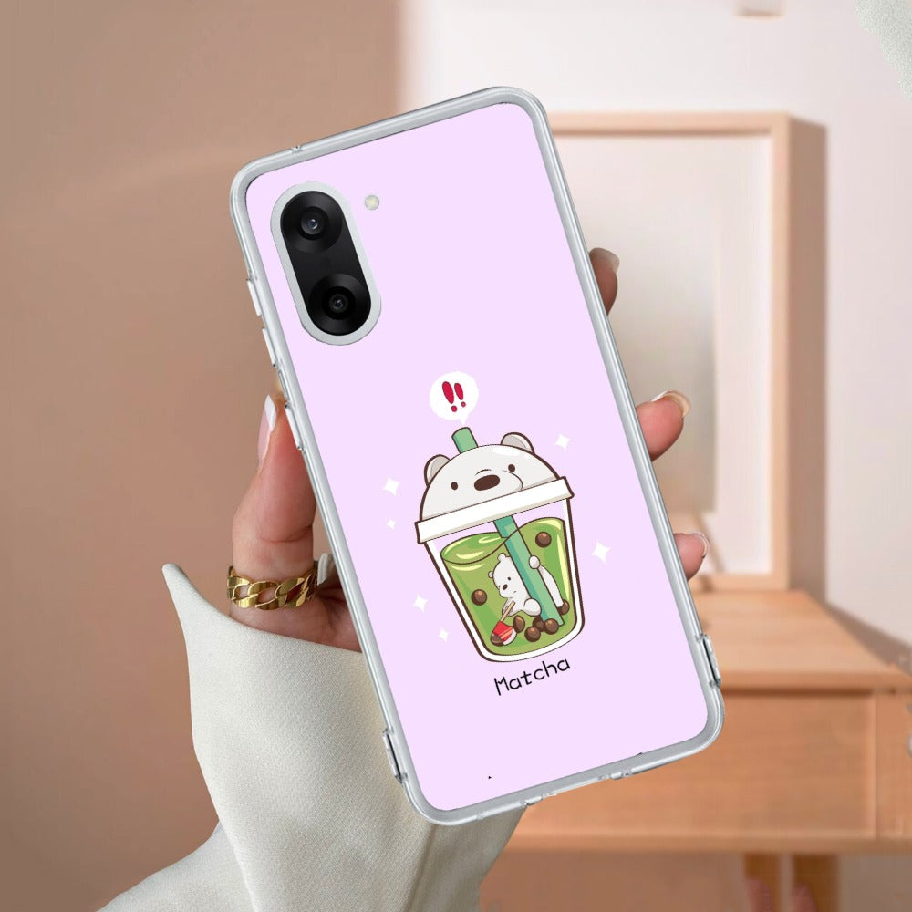 Cartoon Matcha Tea We Bare Bears Silicon Case For OnePlus