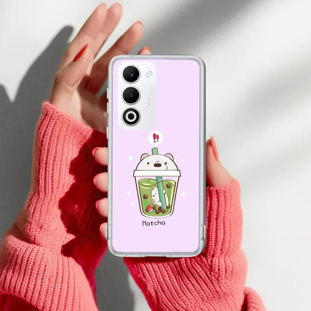Cartoon Matcha Tea We Bare Bears Anti Yellow Case For Oppo A5 5G