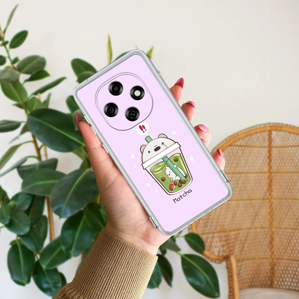Cartoon Matcha Tea We Bare Bears Anti Yellow Case For Oppo F31 Pro 5G