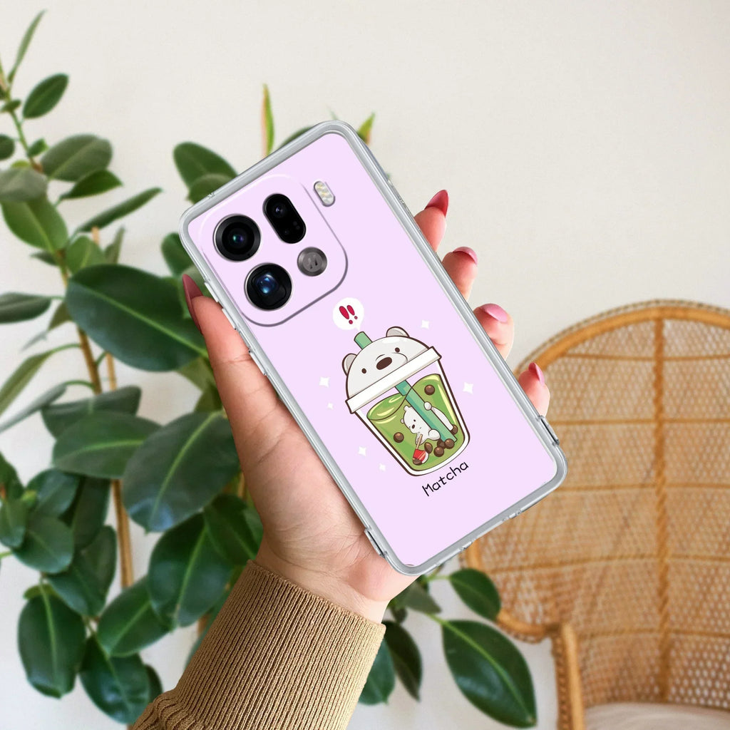 Cartoon Matcha Tea We Bare Bears Anti Yellow Case For Oppo Find X9 Pro 5G