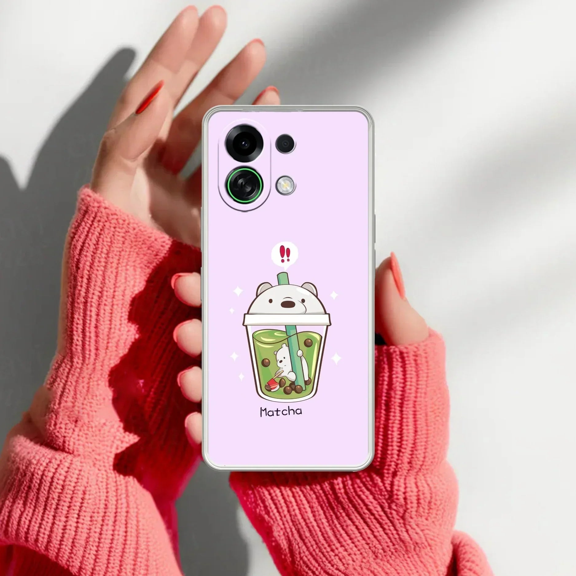 Cartoon Matcha Tea We Bare Bears Anti Yellow Case For OPPO K13 Turbo Pro 5G