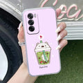 Cartoon Matcha Tea We Bare Bears Anti Yellow Case For Oppo Reno 12 Pro 5G