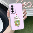 Cartoon Matcha Tea We Bare Bears Anti Yellow Case For Oppo Reno 12 Pro 5G
