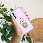 Cartoon Matcha Tea We Bare Bears Anti Yellow Case For Oppo Reno 4 Pro