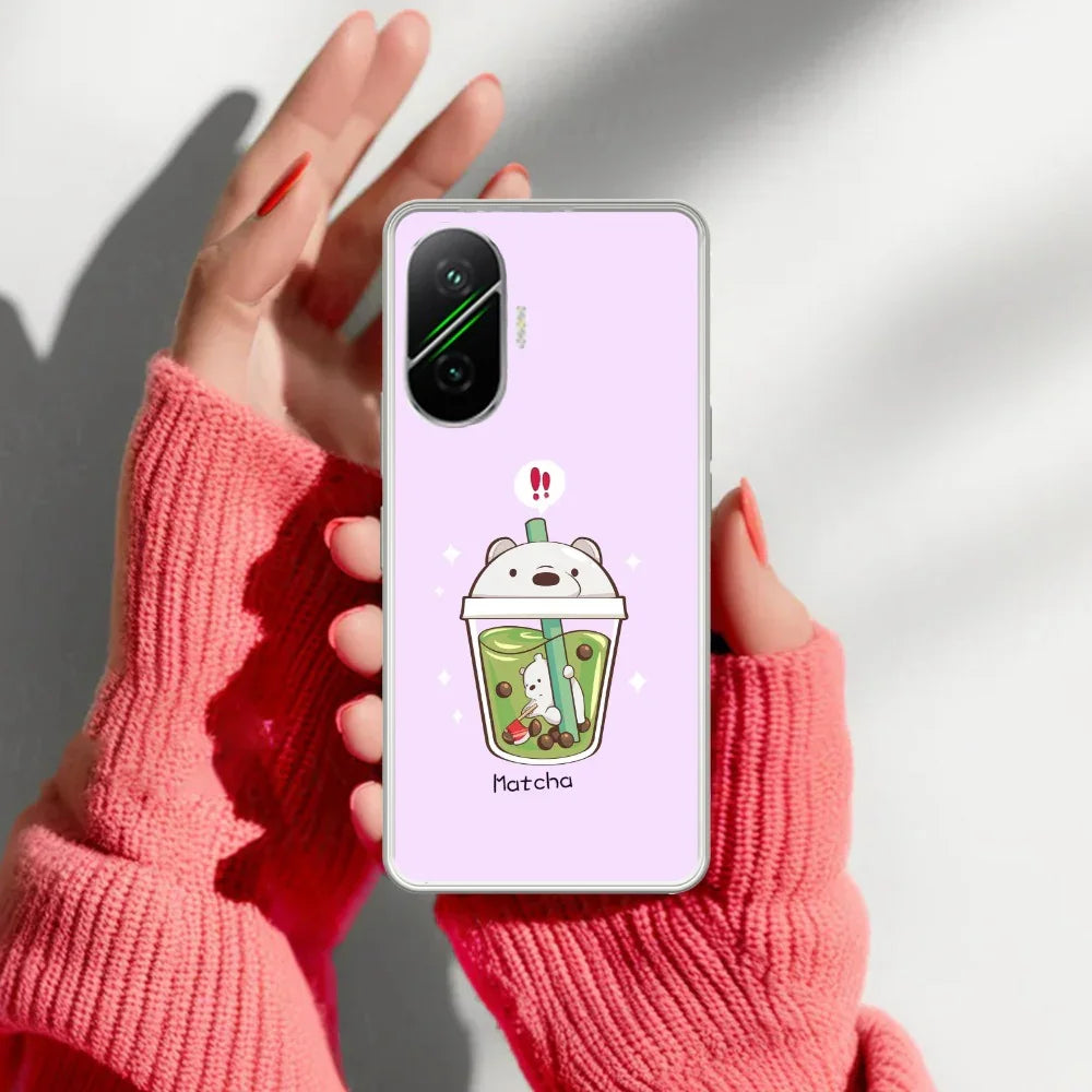 Cartoon Matcha Tea We Bare Bears Silicon Case For Poco - ShopOnCliQ