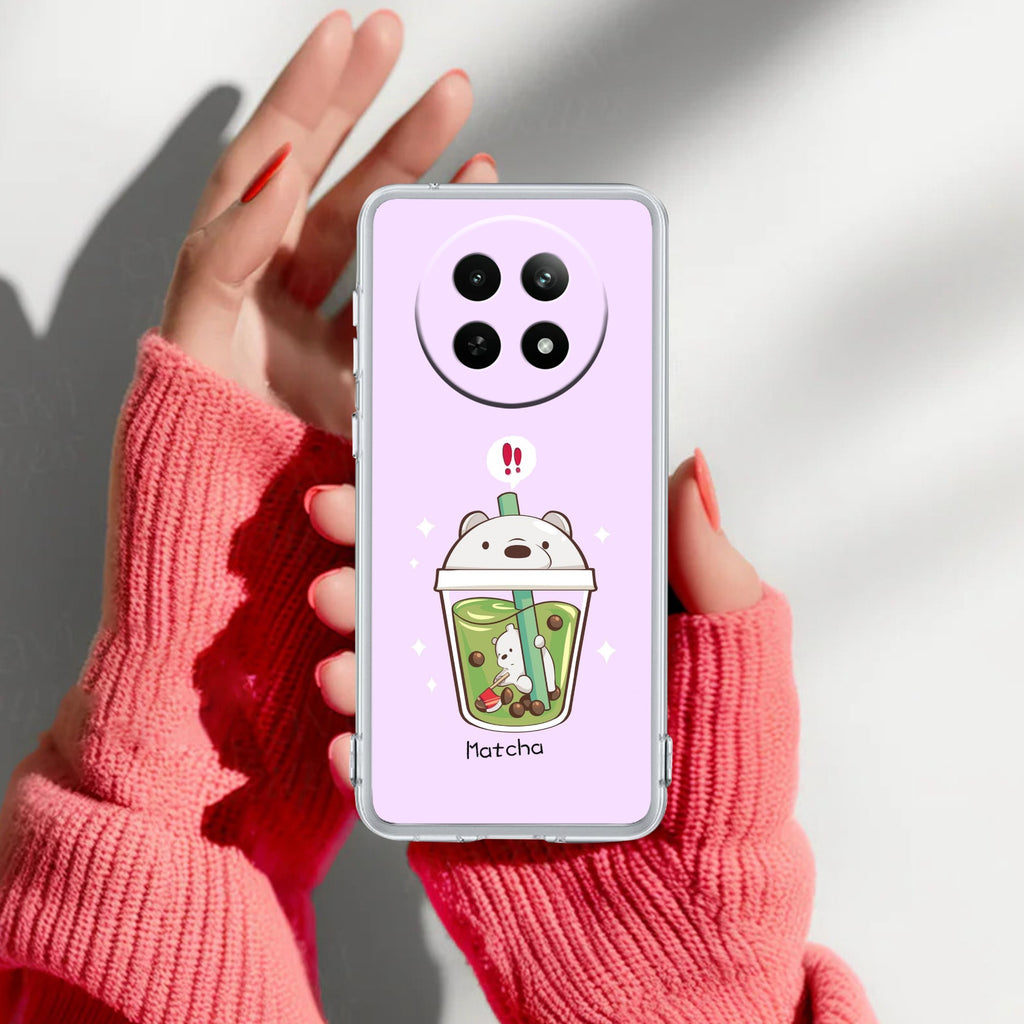 Cartoon Matcha Tea We Bare Bears Silicon Case For Realme Narzo 80x 5G