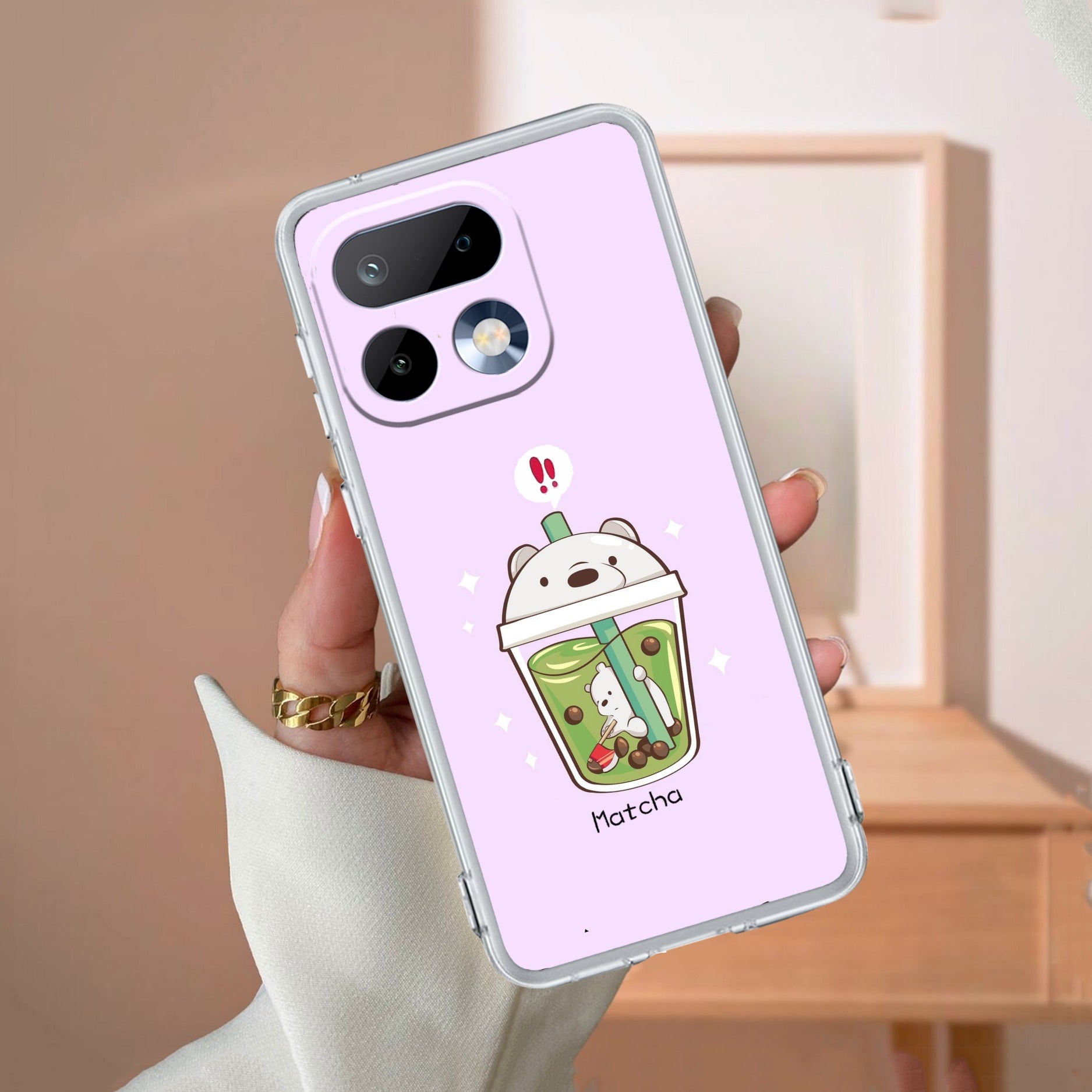 Cartoon Matcha Tea We Bare Bears Anti Yellow Case For Realme 16 Pro 5G