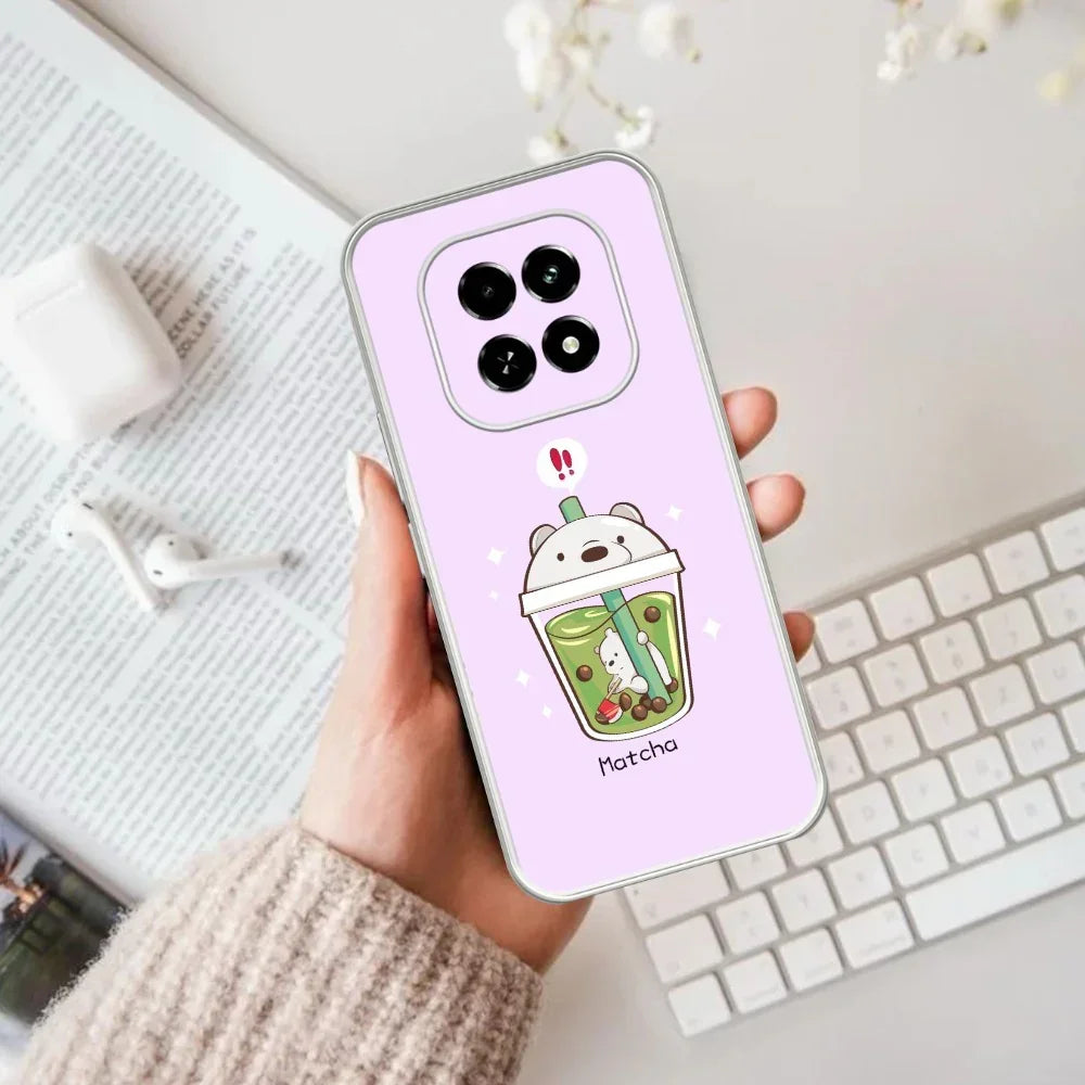 Cartoon Matcha Tea We Bare Bears Silicon Case For Realme Narzo 70 Pro 5G