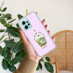 Cartoon Matcha Tea We Bare Bears Silicon Case For Redmi Note 12 4G
