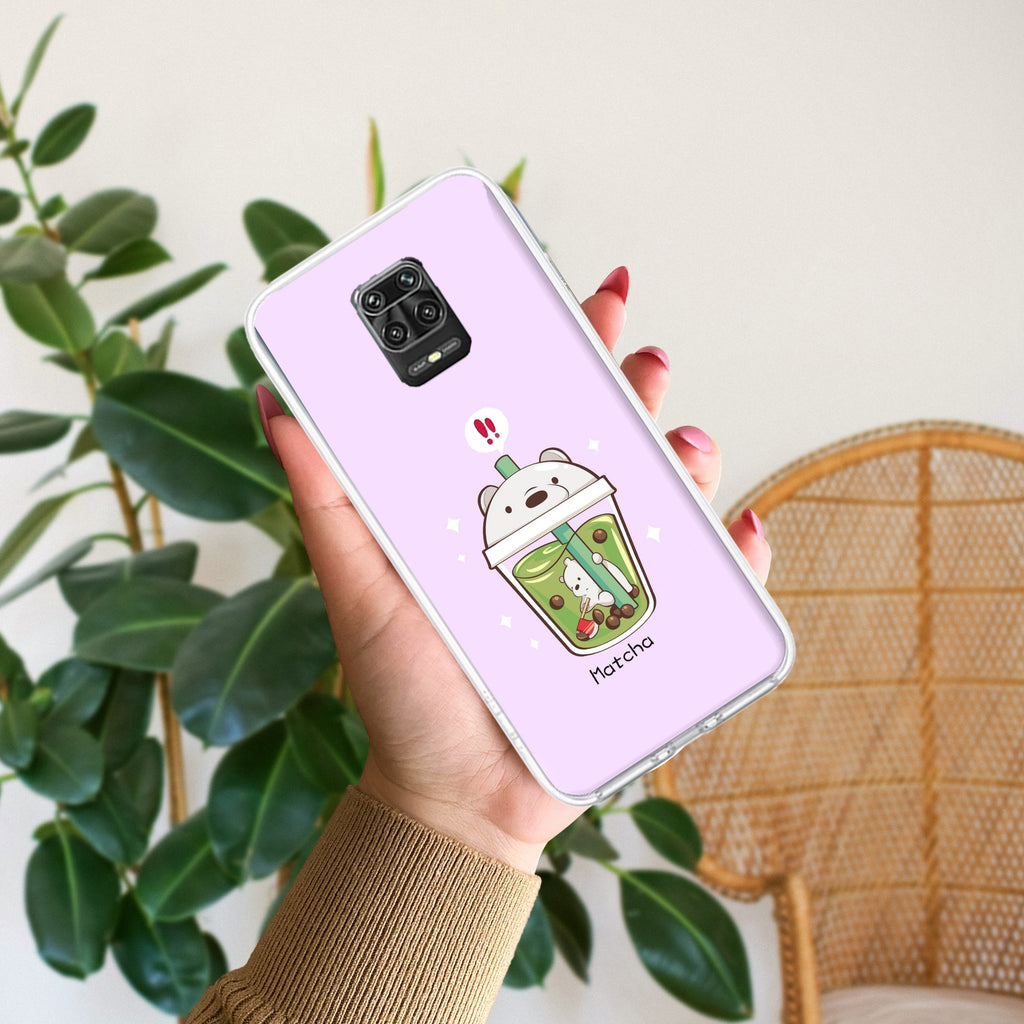 Cartoon Matcha Tea We Bare Bears Anti Yellow Case For Redmi Note 10 lite