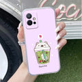 Cartoon Matcha Tea We Bare Bears Silicon Case For Vivo X80 5G