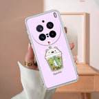 Cartoon Matcha Tea We Bare Bears Silicon Case For Vivo X200 Pro 5G