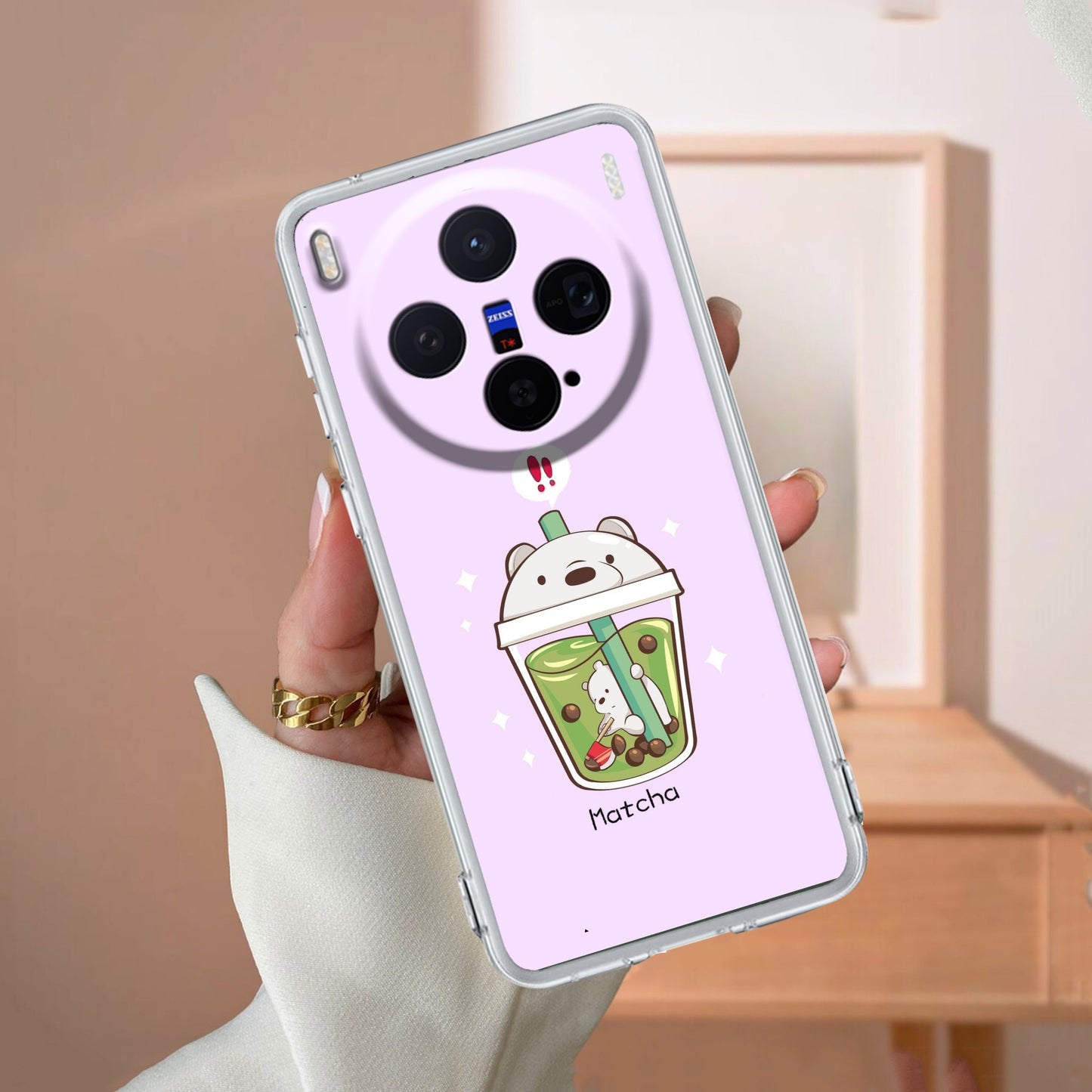 Cartoon Matcha Tea We Bare Bears Silicon Case For Vivo