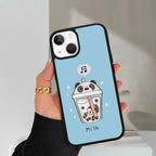 Cartoon Milk Tea We Bare Bears Glossy Metal Case Cover For iPhone - ShopOnCliQ
