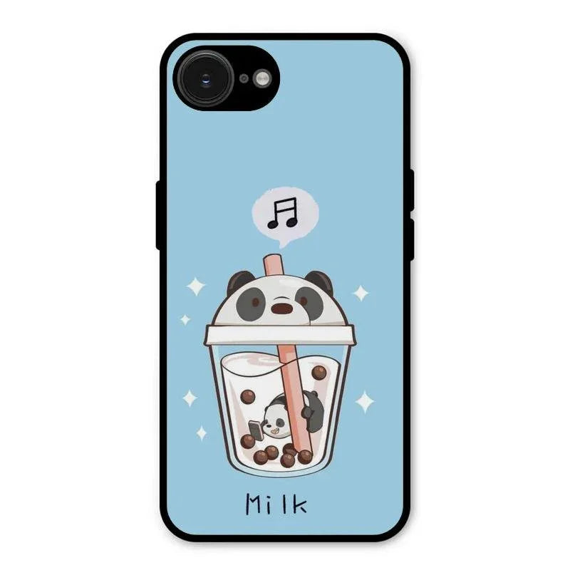 Cartoon Milk Tea We Bare Bears Glossy Metal Case Cover For iPhone 16e