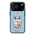 Cartoon Milk Tea We Bare Bears Glossy Metal Case Cover For iPhone 17 Pro