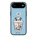 Cartoon Milk Tea We Bare Bears Glossy Metal Case Cover For iPhone Air