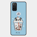 Cartoon Milk Tea We Bare Bears Glossy Metal Case Cover For Iqoo 3 5G