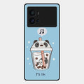 Cartoon Milk Tea We Bare Bears Glossy Metal Case Cover For Iqoo 9 Pro 5G