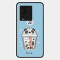 Cartoon Milk Tea We Bare Bears Glossy Metal Case Cover For Iqoo Neo 7 Pro 5G