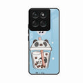 Cartoon Milk Tea We Bare Bears Glossy Metal Case Cover For Motorola G67 Power 5G