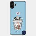 Cartoon Milk Tea We Bare Bears Glossy Metal Case Cover For Nothing Cmf Phone 1