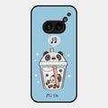 Cartoon Milk Tea We Bare Bears Glossy Metal Case Cover For Nothing Phone 2A 5G