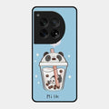 Cartoon Milk Tea We Bare Bears Glossy Metal Case Cover For Oneplus 12 5G