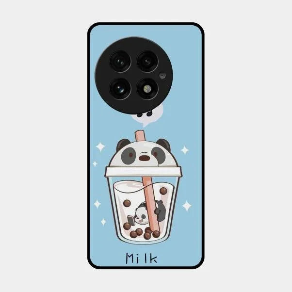 Cartoon Milk Tea We Bare Bears Glossy Metal Case Cover For Oneplus 13 5G