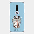 Cartoon Milk Tea We Bare Bears Glossy Metal Case Cover For Oneplus 7 Pro