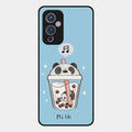 Cartoon Milk Tea We Bare Bears Glossy Metal Case Cover For Oneplus 9 5G