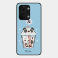 Cartoon Milk Tea We Bare Bears Glossy Metal Case Cover For Oneplus Nord 3 5G
