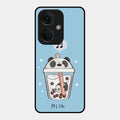Cartoon Milk Tea We Bare Bears Glossy Metal Case Cover For Oneplus Nord Ce 3 5G