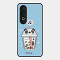 Cartoon Milk Tea We Bare Bears Glossy Metal Case Cover For Oneplus Nord Ce 4 5G