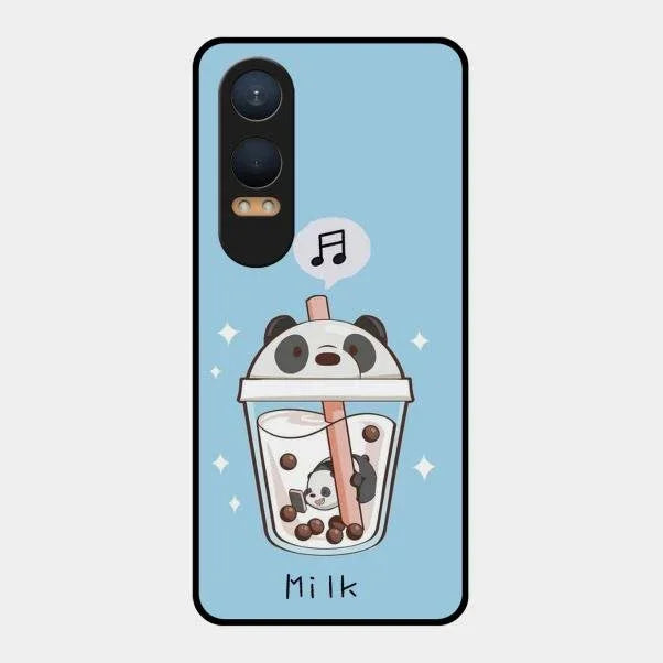 Cartoon Milk Tea We Bare Bears Glossy Metal Case Cover For Oneplus Nord Ce 4 Lite 5G