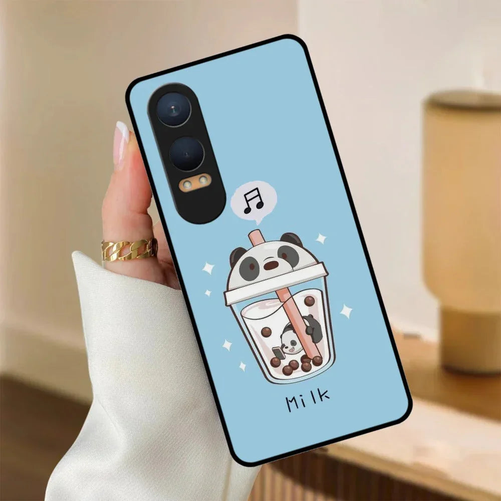 Cartoon Milk Tea We Bare Bears Glossy Metal Case Cover For OnePlus - ShopOnCliQ